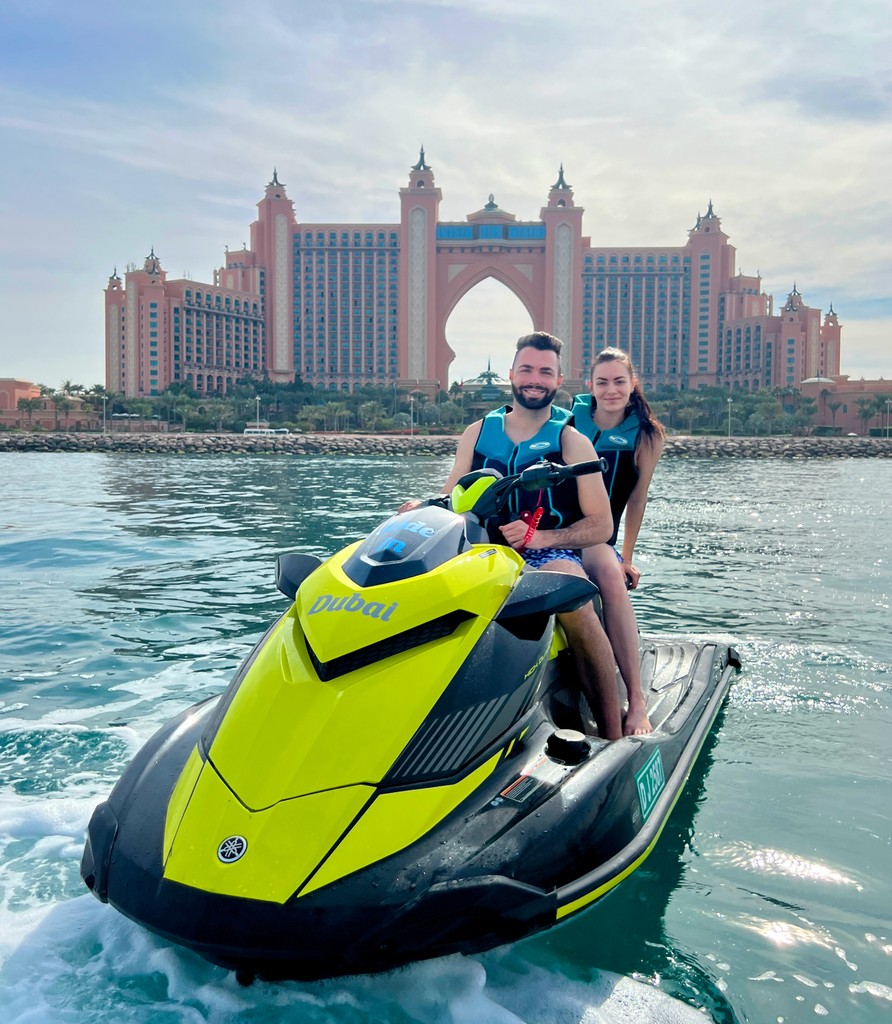 Jet Ski Palm Jumeirah Tour with rental jetskis